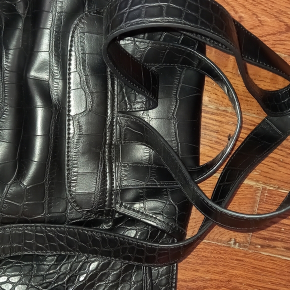 Vivienne Westwood Black Croc Backpack - Picture 3 of 11